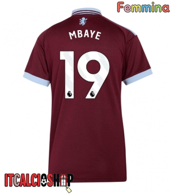 Aston Villa Ibrahim Mbaye #19 Prima Maglia Femmina 2026-27 Manica Corta